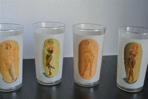 vintage keyhole drinking glasses